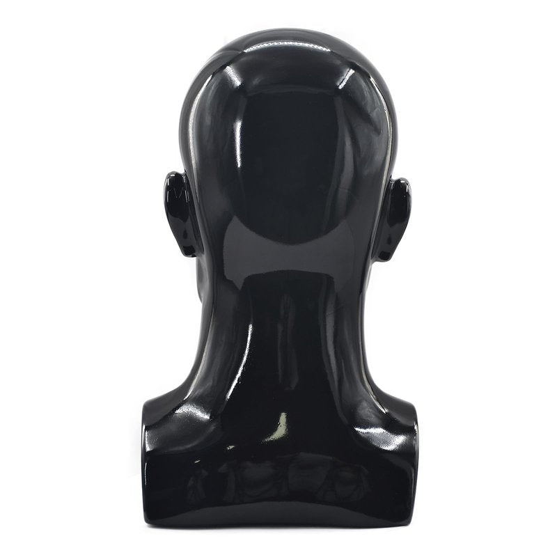 Tcwuzick Male Mannequin Head Professional Manikin Head for Display Wigs Hats Headphone Mask Sunglasses Jewelry and Scravat Display Stand (L90-lianghei)