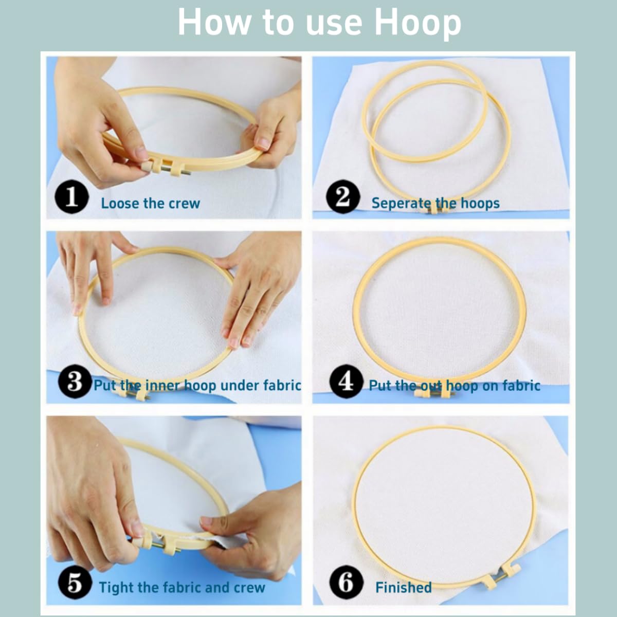 Punch Needle Kits Cute Giraffe Embroidery Starter Set with Hoop Easy for Beginners DIY Stress Relief Handmade Craft Hobby and Home Decor 20x20cm-1