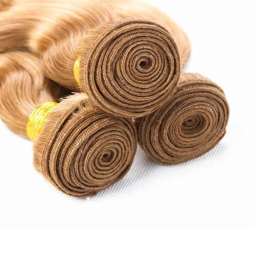 Giginger Brazilian Human Hair Bundles 22 24 26 Inch Honey Brown 27 Color Body Wave Bundles Human Hair Unprocessed Virgin Quick Weave Hair for Black Women