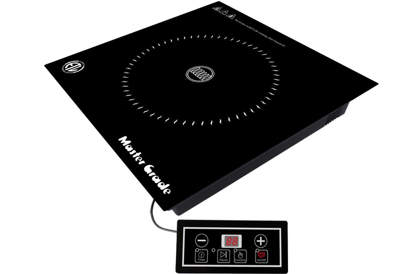Master Grade Portable Induction Cooktop, Hot Plate Electric, Single Burner, 10 Levels Power, 120V, 1300W, ETL Sanitation