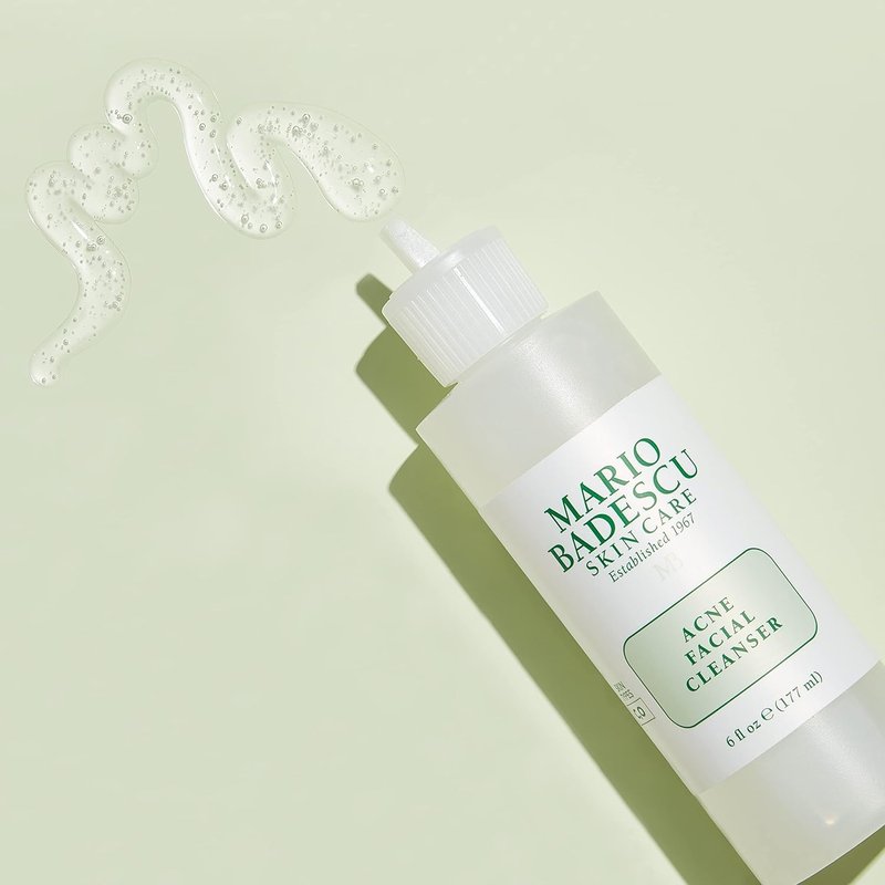 Mario Badescu Acne Facial Cleanser & Special Cucumber Lotion Set | Oil-Free Face Wash with Salicylic Acid & Aloe Vera + Non-Drying Toner for Excess Oil & Breakouts | 6 Fl Oz & 8 Fl Oz
