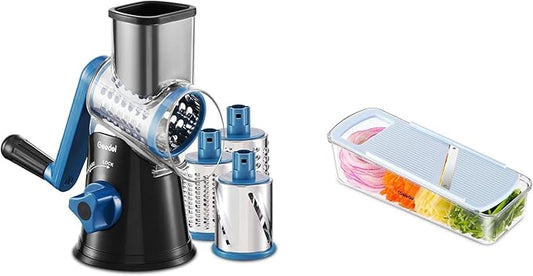 Cheese Grater and Mandoline Slicer Bundle