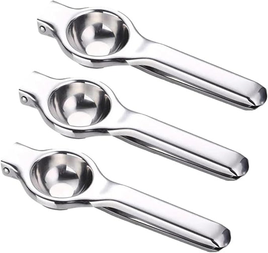 Stainless Steel Manual Juicer Processor Lemon Squeezer Orange Fruit Household Clip Pressing Kitchen Accessories(3PCS)