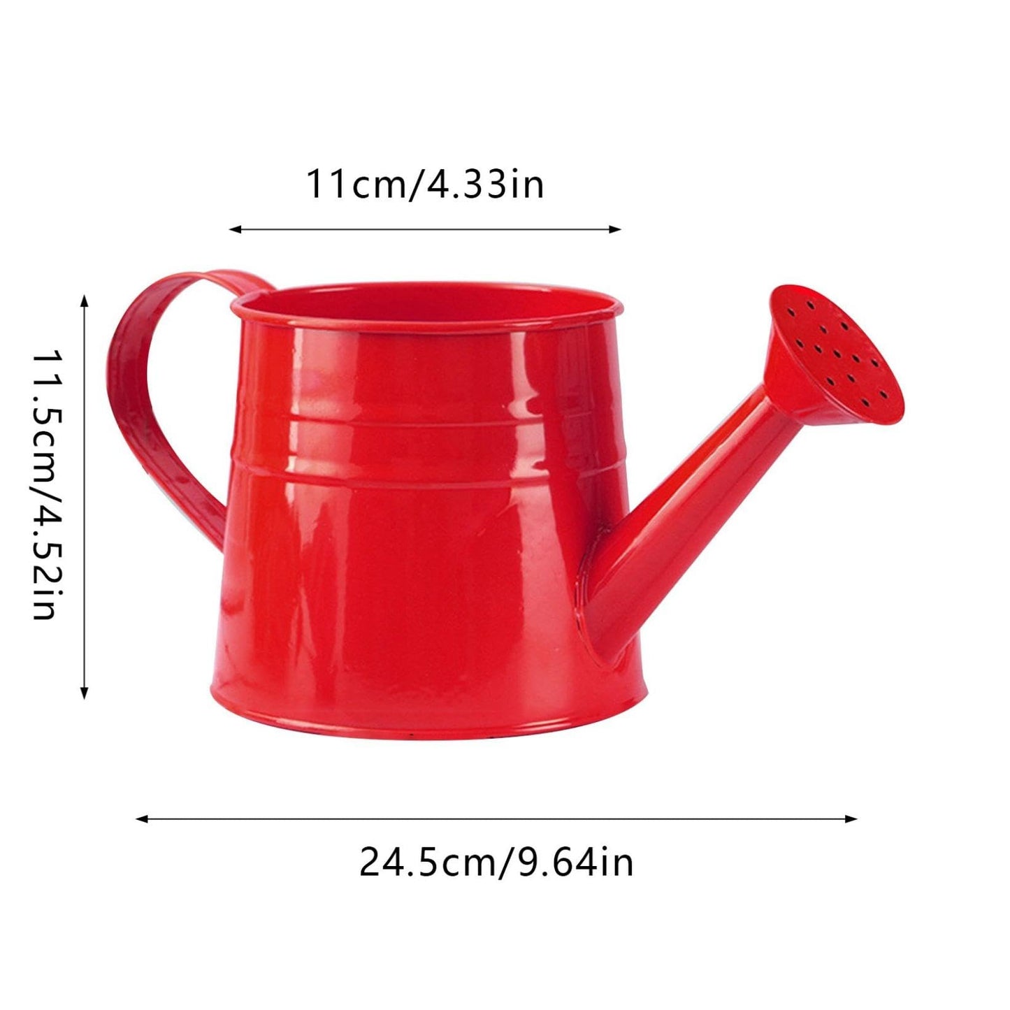 Small Watering Can, Metal Watering Can with Sprinkler Head, Lightweight Durable Decorative Sprinkling Can Gardening Tool Accessories for for Outdoor Indoor Lawn Garden (Yellow)