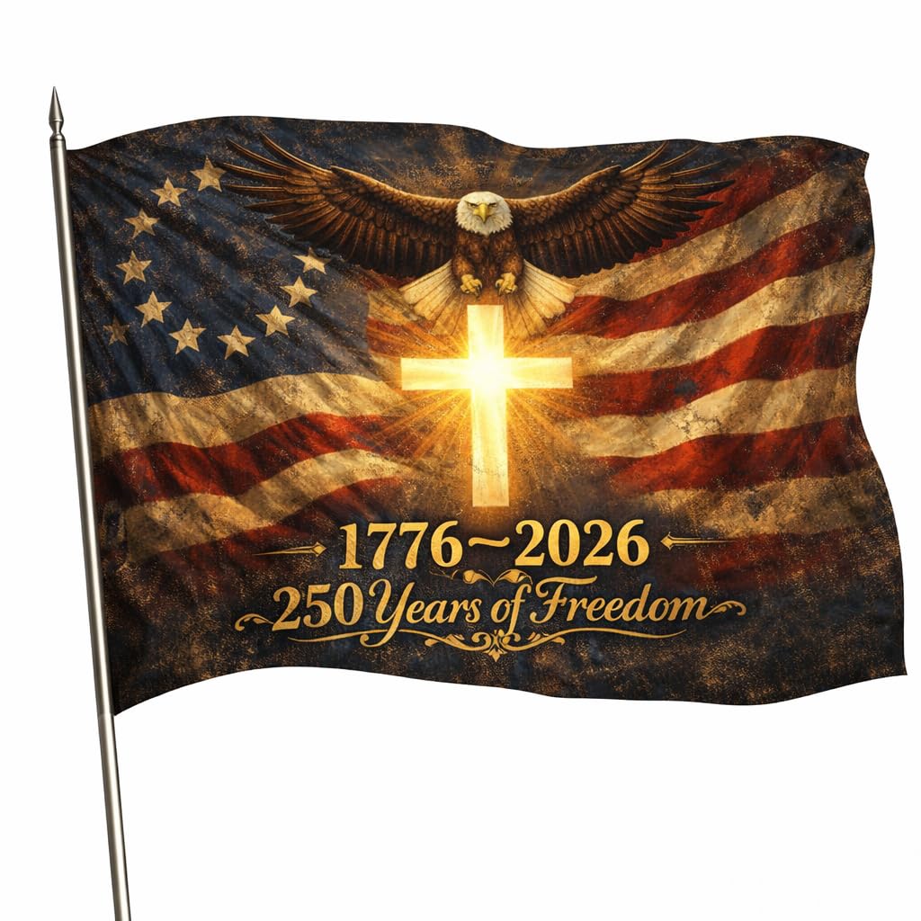 Us 250 Flag â 250th Anniversary US Double Sided 3-Ply Outdoor Flag, We The People 1776-2026 Patriotic Yard & House Banner for 4th of July (5, 3X5)