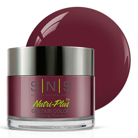 SNS Nail Dip Powder, Gelous Color Dipping Powder - You're A Genius (Wine, Maroon/Burgundy, Cream) - Long-Lasting Dip Nail Color Lasts 14 Days - Low-Odor & No UV Lamp Required - 1.5oz