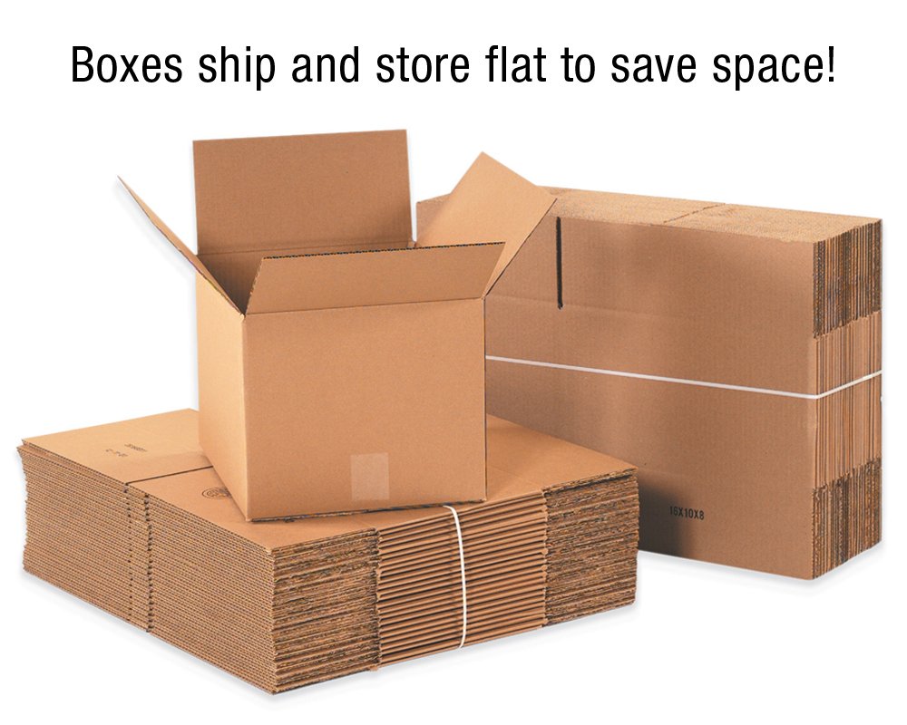 PARTNERS BRAND 12 x 9 x 9 Corrugated Cardboard Boxes, Small 12"L x 9"W x 9"H, Pack of 25 | Shipping, Packaging, Moving, Storage Box for Home or Business, Strong Wholesale Bulk Boxes