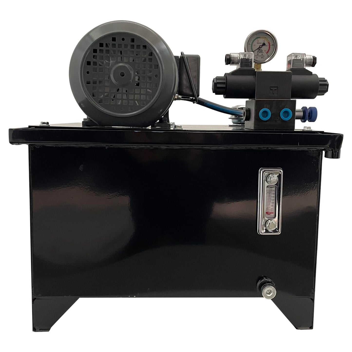 HQHAOTWU Small Hydraulic Station Gear Pump 220V Electric Hydraulic Pump Unit with 60L Tank Capacity, 5.8L/Min Rated Flow
