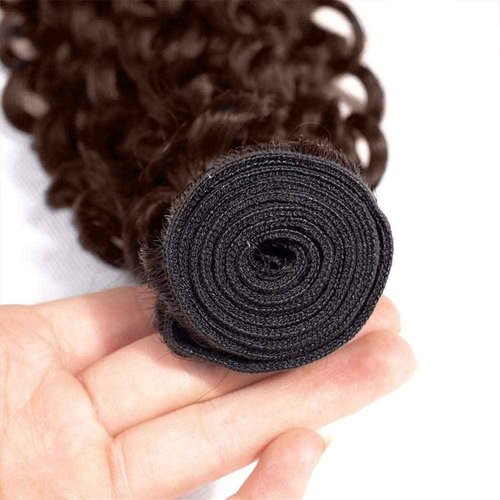 Habiliana Bundles Human Hair 24 26 28 Inch Deep Wave Dark Brown 4 Human Hair Bundles 11A Unprocessed Brazilian Virgin Quick Weave Hair Extensions for Black Women