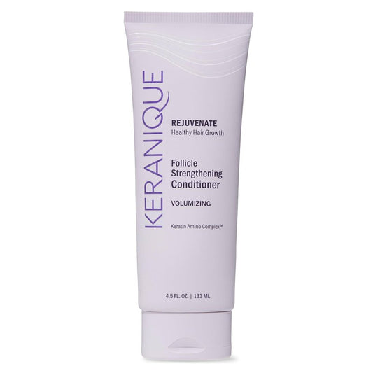 Keranique Volumizing Keratin Conditioner for Fine & Thinning Hair – Lightweight Strengthening Formula with Keratin & Niacinamide – Fullness, Thickness & Root Lift – Keratin Amino Complex™ – 4.5 Fl Oz