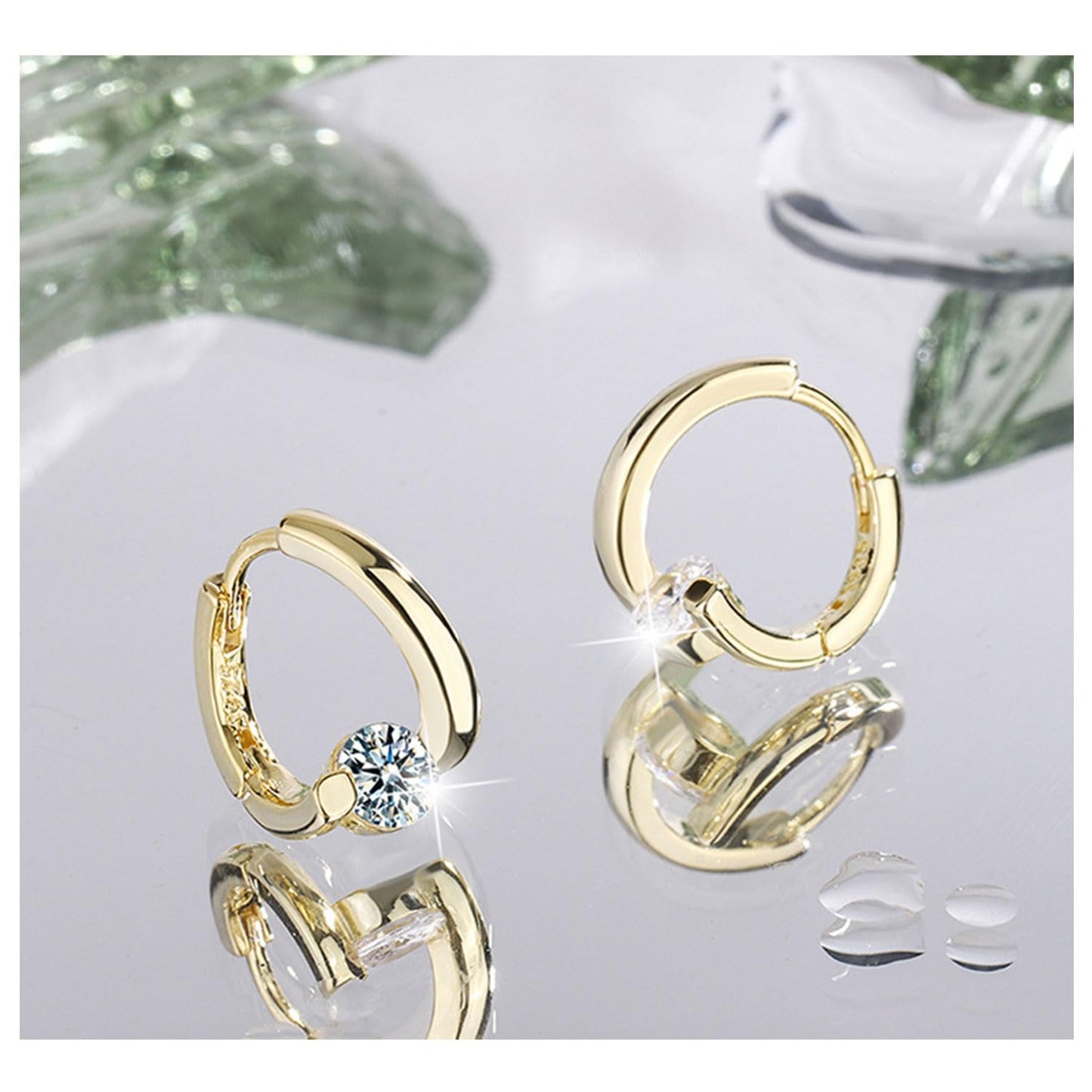 Halolux Lymphvity Germanium Earrings Halolux Lymphvity Germanium Earrings Atheniz Lymphatic Earrings Lymphatic Drainage Earrings (2 Colors) (gold)