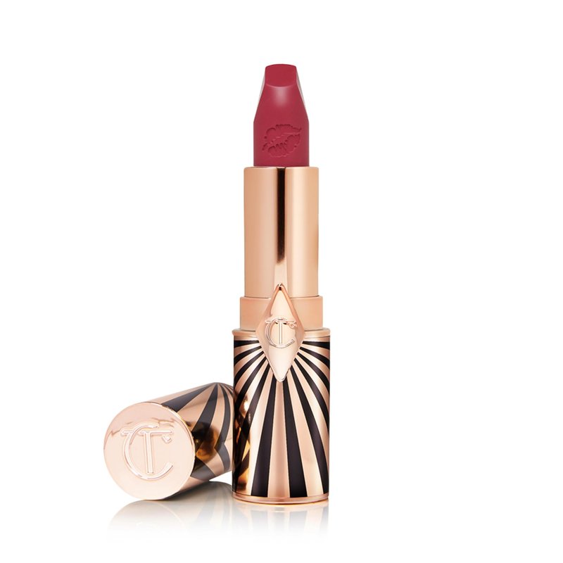 Charlotte Tilbury Hot Lips 2.0 Lipstick - Hydrating, Long Lasting Lipstick with Orchid & Antioxidant Extracts - Buildable Satin Finish for Fuller-Looking Lips - Amazing Amal