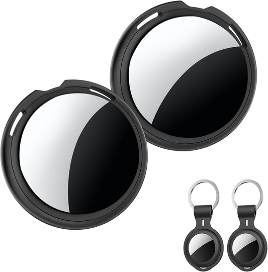 2 Pack Smart Tracker Tags [Apple MFi Certified] Air Tracker Pair with Find My (iOS Only) Bluetooth Tracking Devices Tags Gloable Coverage Locator Item Finder for Keys Kids Dogs Luggage Wallet Backpack