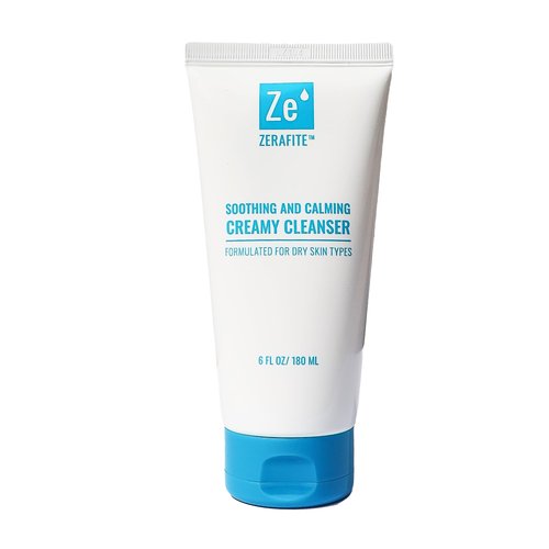 Zerafite Soothing and Calming Moisturizing Essentials, Creamy Cleanser + Face Moisturizer For Dry and Sensitive Skin DUO