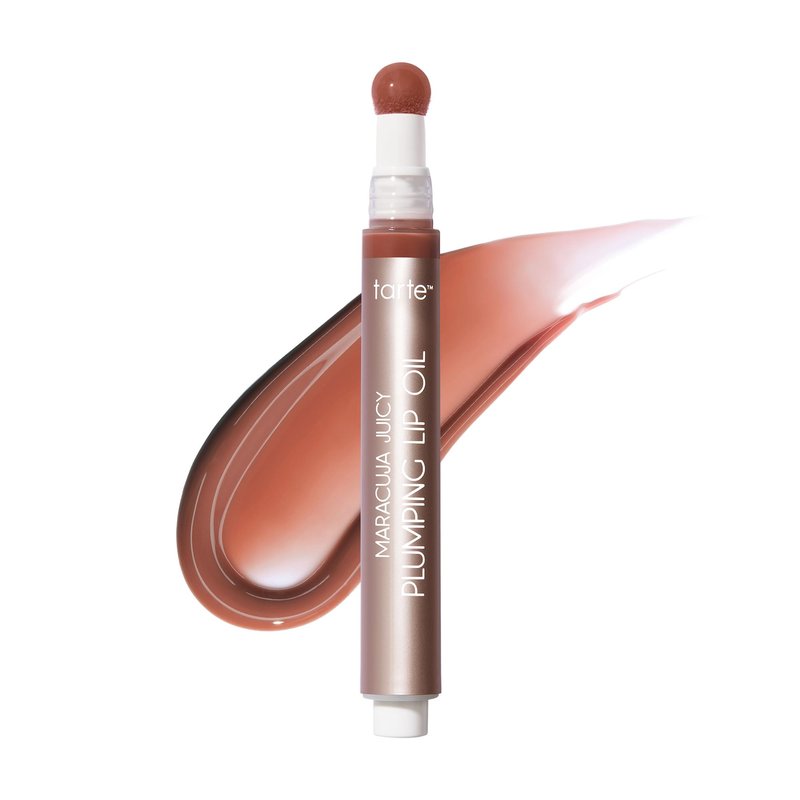 tarte maracuja juicy plumping lip oil - Hydrating & Volumizing Lip Plumper Gloss Balm with Nourishing Hyaluronic Acid, Plumps & Moisturizes, Vegan & Cruelty-Free, full size, cinnamon