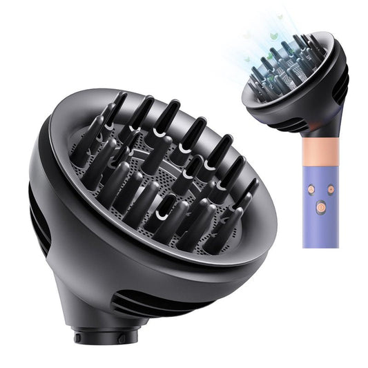 AIRUISH Upgraded Diffuser Wave Curl for Dyson Airwrap, Attachment Diffuser Nozzle Dome and Diffuse Modes, For All Models of Dyson Curling Iron