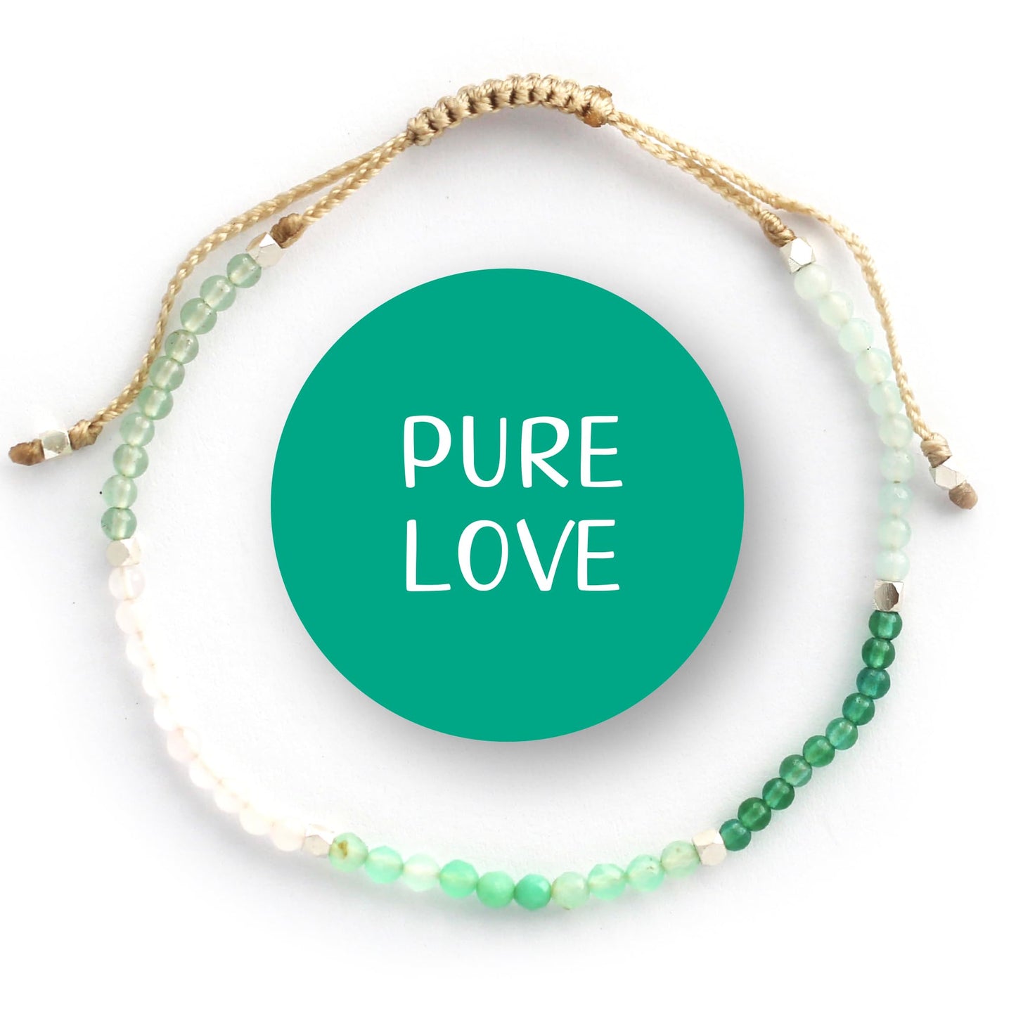 BALIPURA- Love Crystals Bracelet for Women - Jade Beaded Bracelet, Rose Quartz, 925 Solid Silver Bracelet - Friendship Bracelet - Healing Crystals - Handmade Bracelets (2mm SMALL Beads)