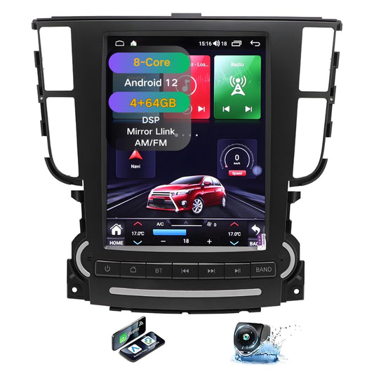 8-Core [4+64G] Car Radio for Acura TL 2004-2008, Android 13 9.7" Upgrated Car Stereo HD Touchscreen Tesla Style Head Unit, Carplay/Android Auto/GPS/AM/FM/Blutooth/Mirror Link/Voice Control