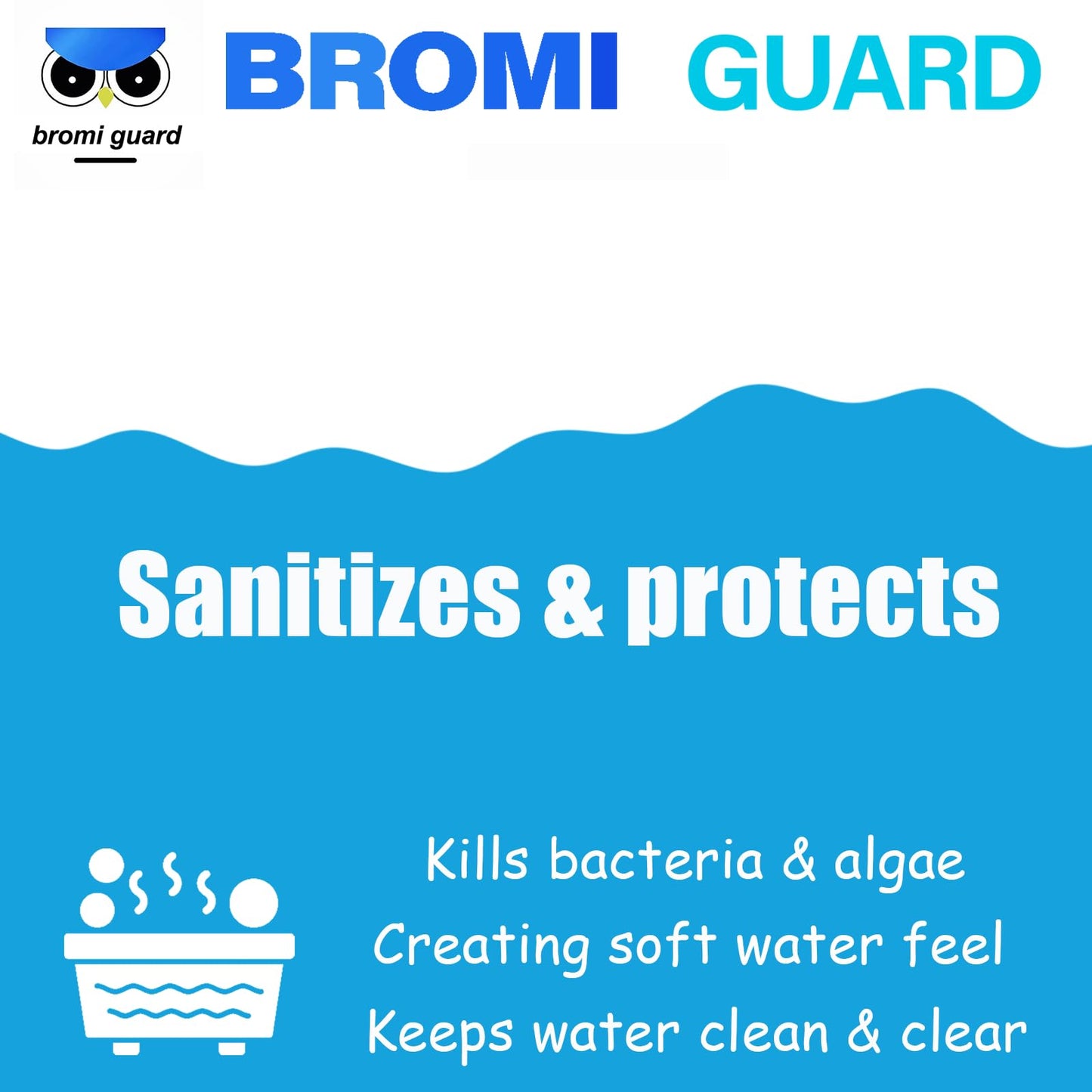 1 Inch 2.5 Lbs Bromine Tablets for Spa Hot Tub Chemical Tabs Brominating Tablets Spa Hot Tub Chemical Sanitizer