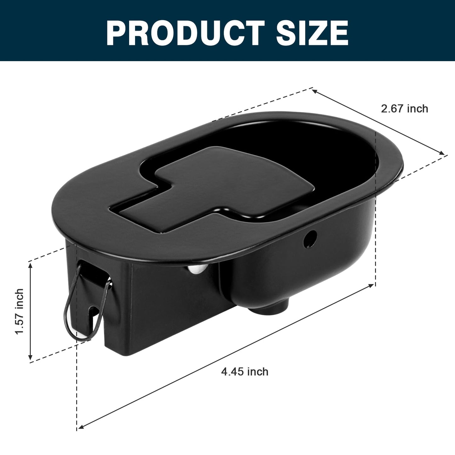 Nonley Metal Recliner Couch Release Handle Recliner Replacement Parts, Heavy-Duty Pull Handle Fits Most Major Recliner Couch Sofa Chair, 2 Pack