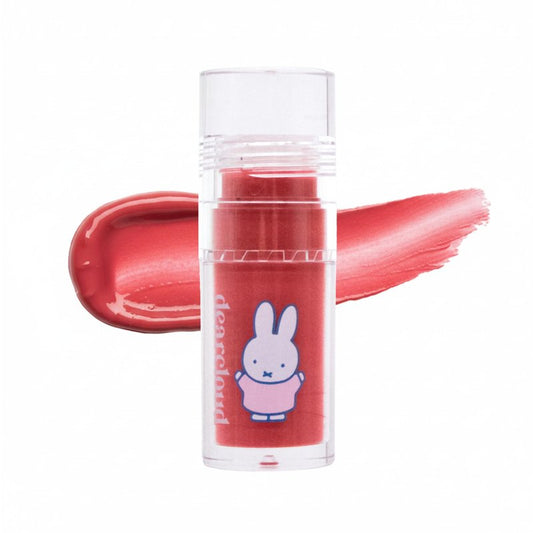 dearcloud Miffy Gentle Crush Serum Blush – Liquid Blush for Cheeks with Hyaluronic Acid – Korean Beauty Makeup - .19 fl oz (Well-Dressed)