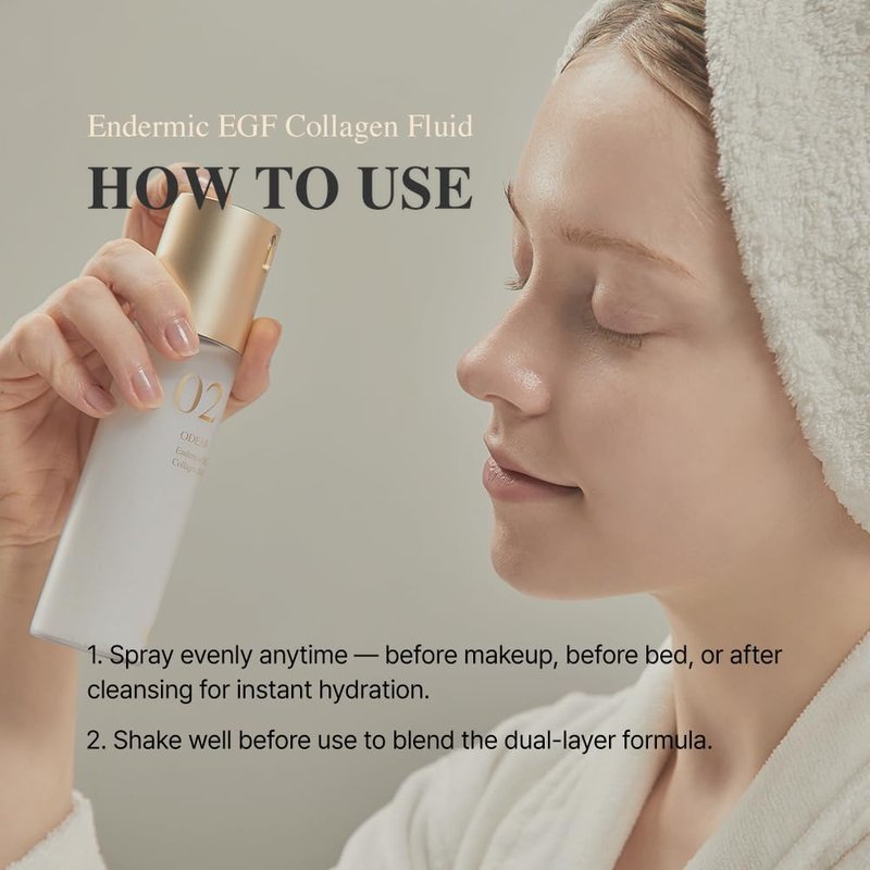 ODEAR Endermic EGF Collagen Oil Mist – Dual-Layer Hydrating Face Mist for Dry Skin, Oil & Water Blend for Nourishment, Radiant, Healthy-Looking Skin (50ml / 1.69 fl. oz.)
