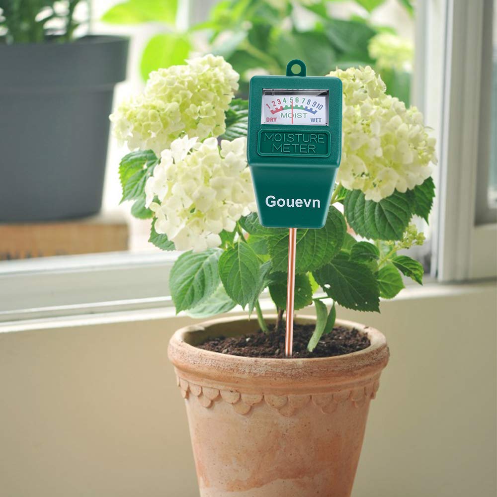 Gouevn 2pack Soil Moisture Meter, Hygrometer Soil Plant Water Meter, Plant Moisture Meter Indoor & Outdoor for Potted Plants, Lawns, Succulent (No Batteries Required)