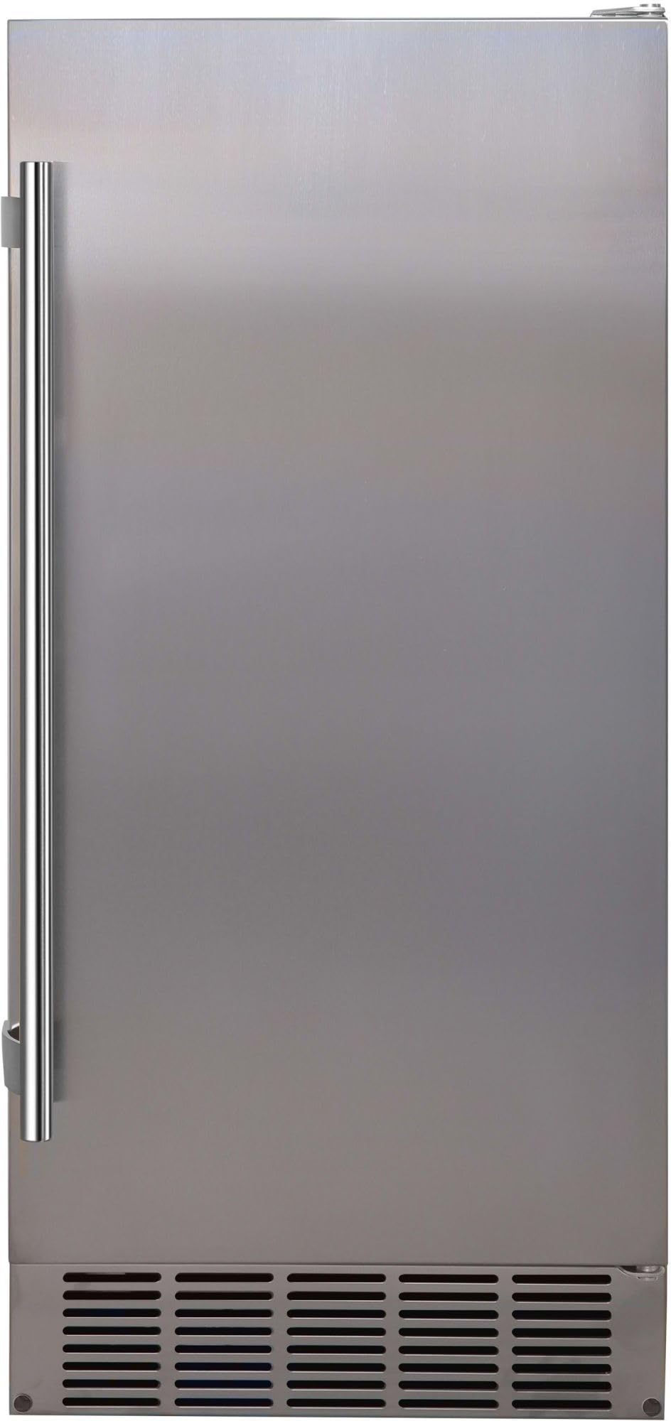 EdgeStar IB250 15 Inch Wide 20 Lbs. Capacity Free Standing and Undercounter Ice Maker with 25 Lbs. Daily Ice Production - Stainless Steel