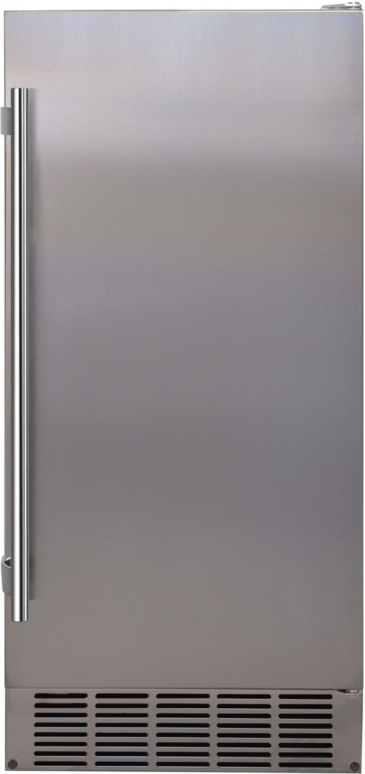 EdgeStar IB250 15 Inch Wide 20 Lbs. Capacity Free Standing and Undercounter Ice Maker with 25 Lbs. Daily Ice Production - Stainless Steel