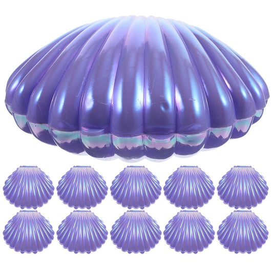 20pcs Sea Shells Candy Boxes Party Favor Containers Clam Treat Holders Plastic Chocolate Jar for Wedding Birthday Shower Decorations Supplies