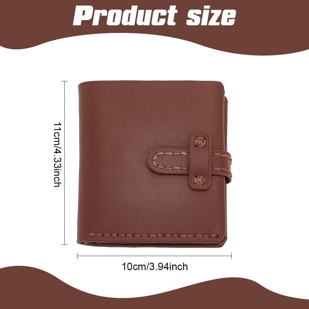 ANATTASOUL DIY Wallet Kits for Men Brown Trendy Credit Card Wallet Kit Set DIY Men's Classic Craft Tools Billfold Kit Handmade Wallet Gifts for Dad Friends Boyfriends Family