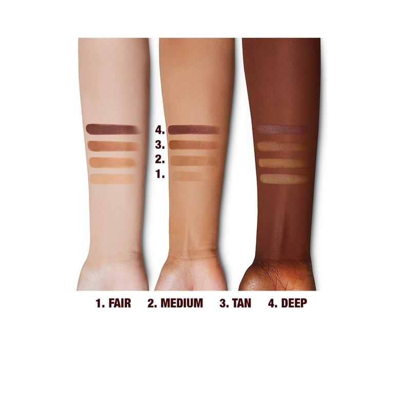 Charlotte Tilbury Airbrush Matte Bronzer Refill - Smoothing & Blurring Powder Bronzer with an Airbrush Finish - Refillable Makeup Infused with Silky Mica & Hyaluronic Acid - 1 Fair