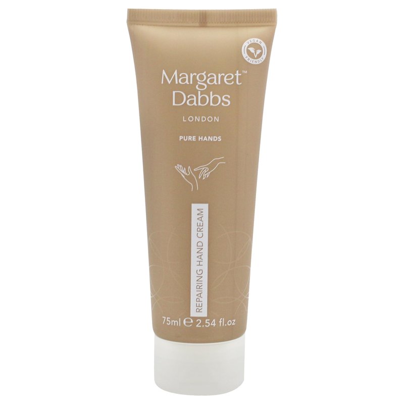 Margaret Dabbs London Pure Repairing Hand Cream Deep, Lasting Hydration for Very Dry Skin, Rose and Lemon Scented 75ml