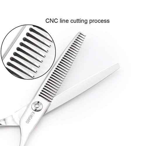 5.5 INCH Barber Hair Scissors Hair Cutting Shears and 6 INCH Hair Thinning Scissors Professional 440C Kinsaro