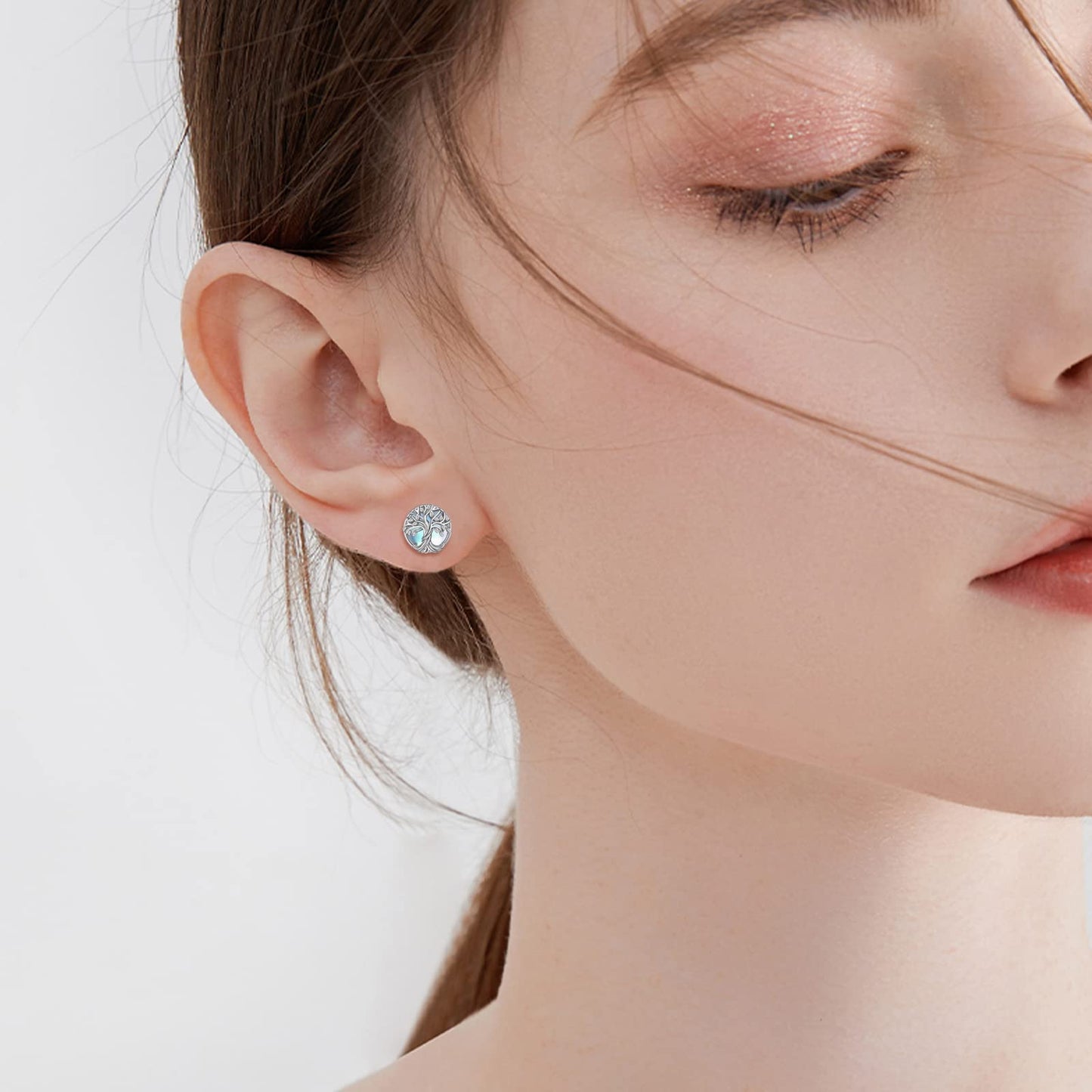 WINNICACA Stud Earrings for Women Hypoallergenic Stud Earring Tree of Life Earrings for Women 925 Sterling Silver Tree Life Jewelry for Sensitive Ears Birthday Mothers Day Gifts for Mom Grandma