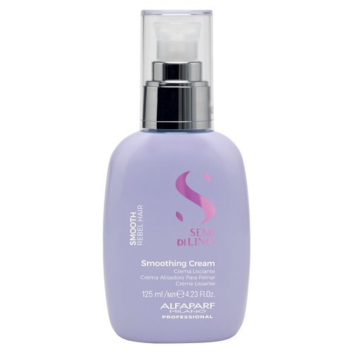 Alfaparf Milano Semi di Lino Smooth Gift Set for Frizzy Hair - Sulfate Free Shampoo, Mask and Smoothing Cream - Controls Frizz - Humidity Protection - Adds Shine and Softness