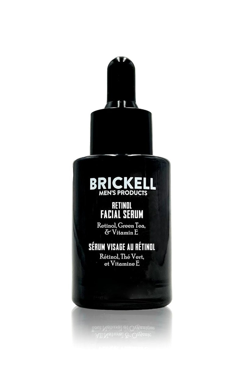 Brickell Men's Retinol Serum - Anti-Aging Treatment for Firming Face Lines & Eye Wrinkles | 1 Ounce