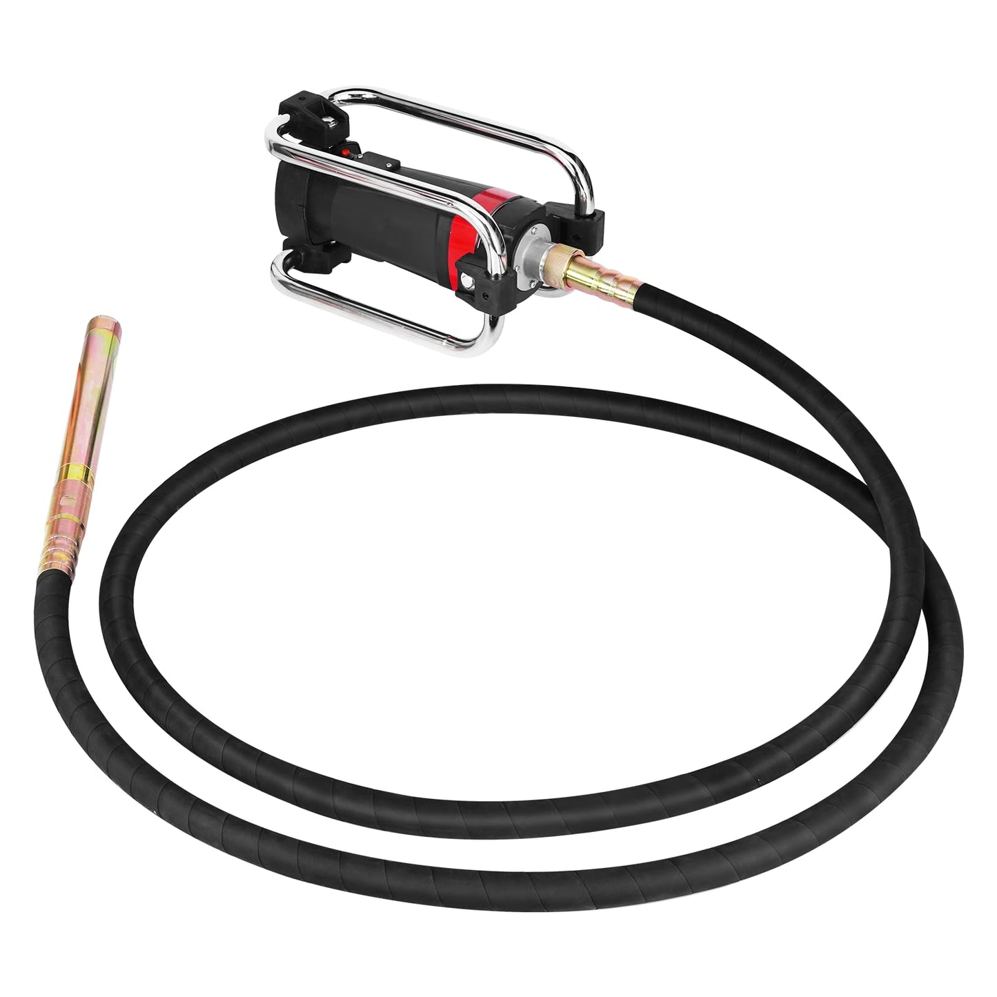 YJINGRUI Power Concrete Vibrators 1600W 16,000 RPM, Portable Electric Construction Vibrator with 4.5m (14-3/4ft) Flexible Shaft for Commercial Grade Bubble Removal