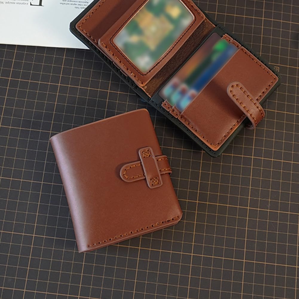 ANATTASOUL DIY Wallet Kits for Men Brown Trendy Credit Card Wallet Kit Set DIY Men's Classic Craft Tools Billfold Kit Handmade Wallet Gifts for Dad Friends Boyfriends Family