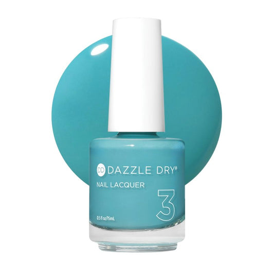 Dazzle Dry Nail Lacquer (Step 3) - Spearmint Tea - A turquoise crème. Full coverage cream. (0.5 fl oz)