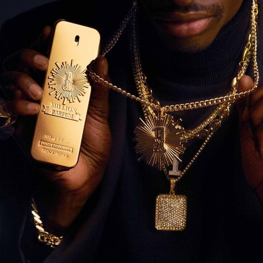 paco rabanne 1 Million for Men Pure Parfum Spray, Leather, 3.4 Oz