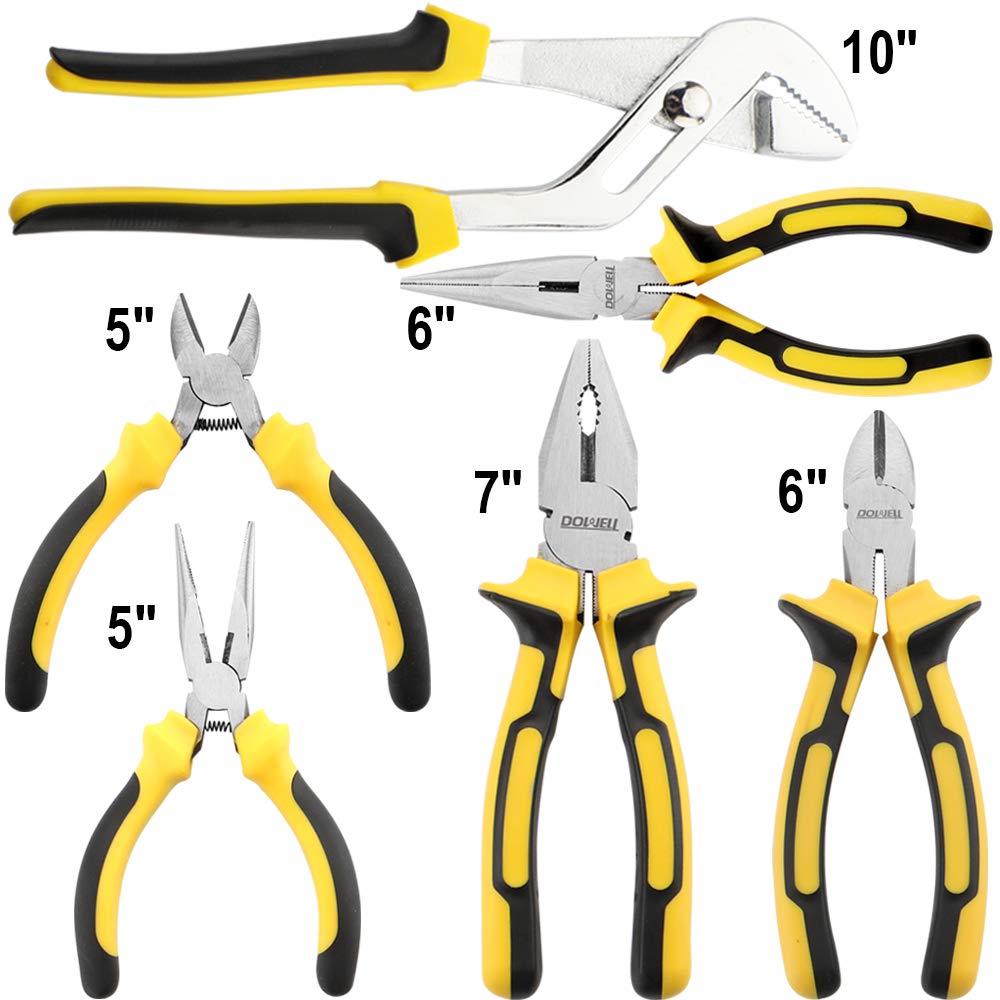DOWELL 24 Pieces Homeowner Tool Set, Home Repair Hand Tool Kit with Portable Tool Bag