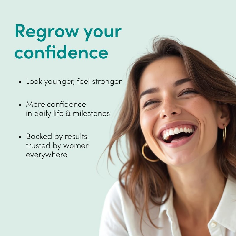 hers Minoxidil Solution - Hair Growth Treatment for Women - Clinically Proven to Reduce Hair Loss in 3-6 Months - Unscented