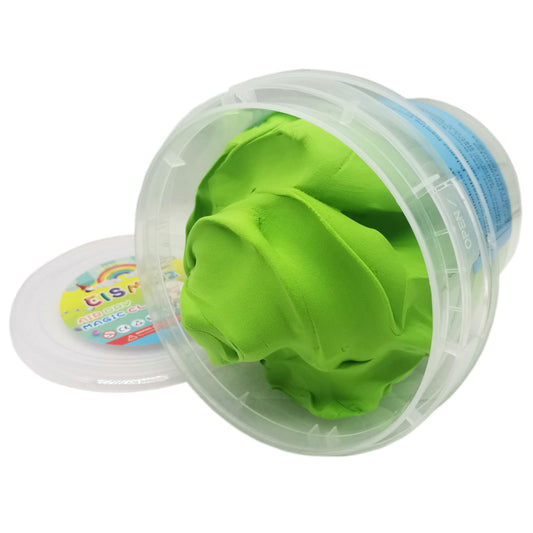 Air Dry Modeling Clay 10.5 oz Ultra Light Soft Magic Clay DIY Moulding Dough Primary Colors for Adults Kids Art Craft Kit Green