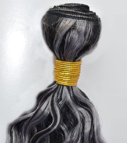 Condescension P4/Grey Human Hair Bundles 20 22 24 inch Water Wave Human Hair Bundles Highlight Chocolate Grey Unprocessed Soft Sewn In Hair with Double Weft for Black Women