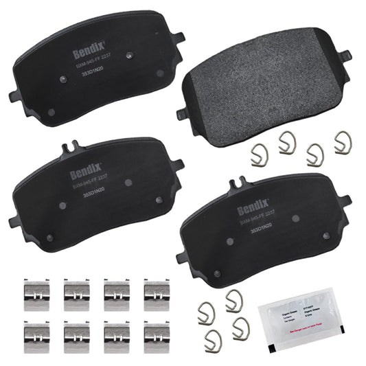 Bendix Priority1 CFM2237 Semi-Metallic Front Brake Pads for Mercedes-Benz GLE53 AMG 2023-2021, GLE450 2023-2020, GLE580 2021-2020, GLS450 2022-2020, GLS580 2024-2020, Maybach GLS600 2021