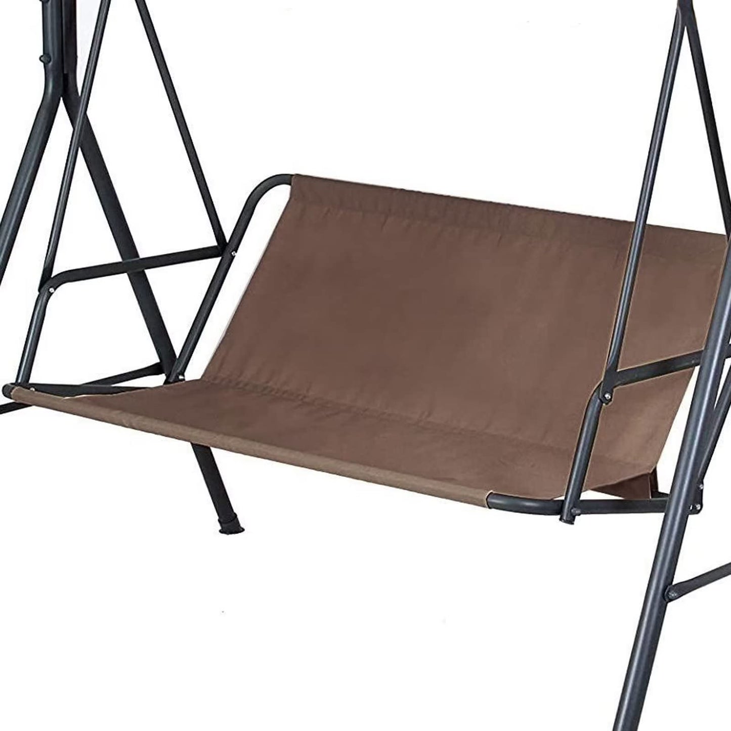 Typutomi Swing Seat Cover - 600D Thickened Oxford Waterproof Chair Bench Replacement for 2/3 Seat Patio Garden Swing (Coffee, S - 45.3x18.9x18.9in)