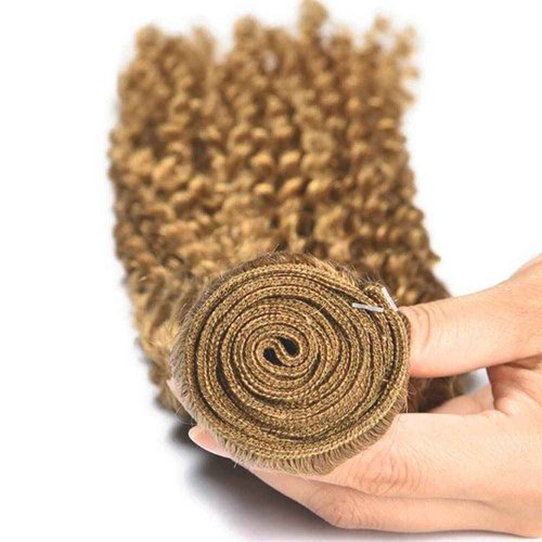 Giginger Brazilian Human Hair Bundles 18 20 22 Inch Honey Brown 27 Color Jerry Curly Wave Bundles Human Hair Unprocessed Virgin Quick Weave Hair for Black Women