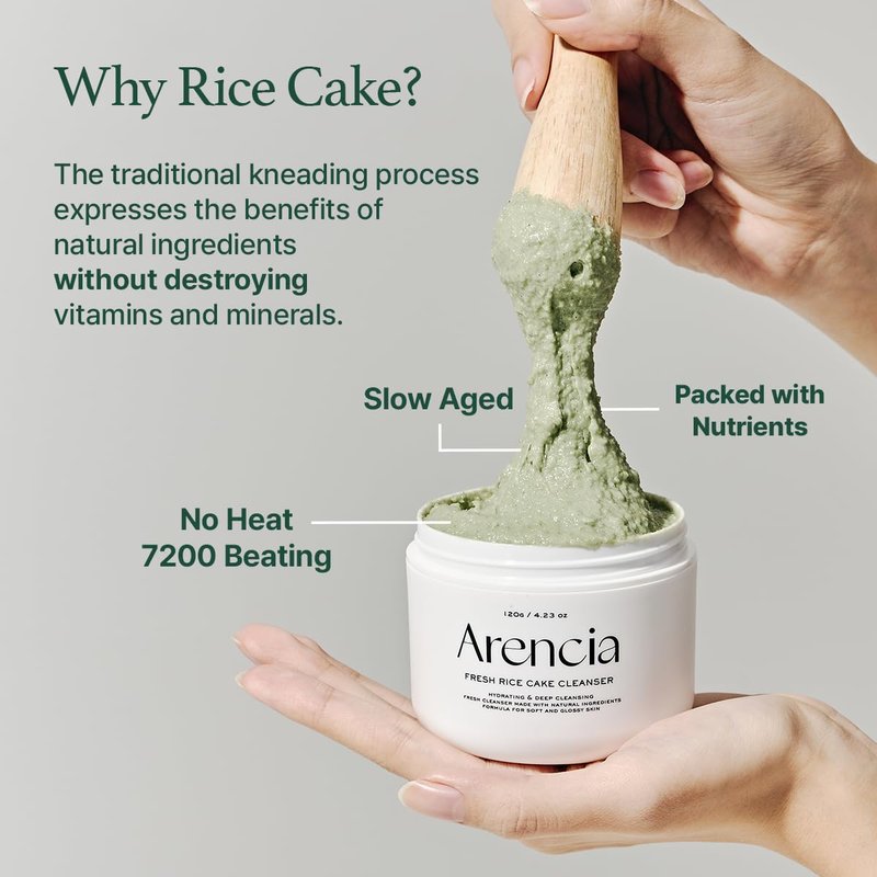 Arencia Glass Skin Care Duo [Korean Rice Mochi Facial Cleanser + Glow Hyssop Overnight Mask Serum]