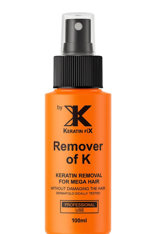 Keratin FiX Remover of K – Keratin Bond Adhesive Remover for Hair Extensions – Professional Use – 100 ml Spray